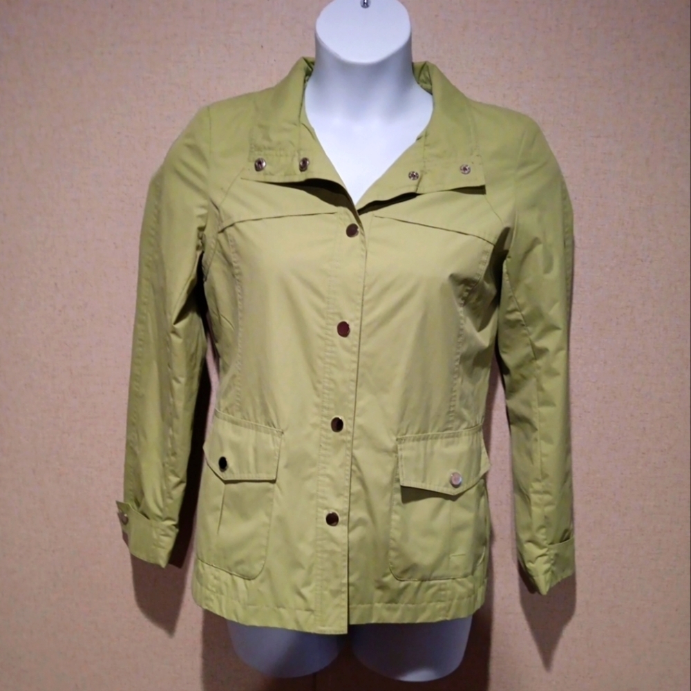 Giacca Galery Company Vintage Windbreaker Raincoat Hooded Jacket Small 6-Button